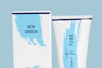 Cosmetic Tube with Box Mockup Screenshot 2