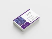 Corporate Business Card Purple Template  Screenshot 1