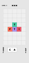 Word Sort Puzzle Game Buildbox Template Screenshot 1